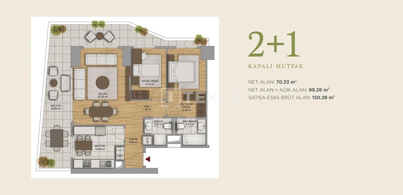 Apartment in Ankara, Türkei, 67 m² - Foto 14