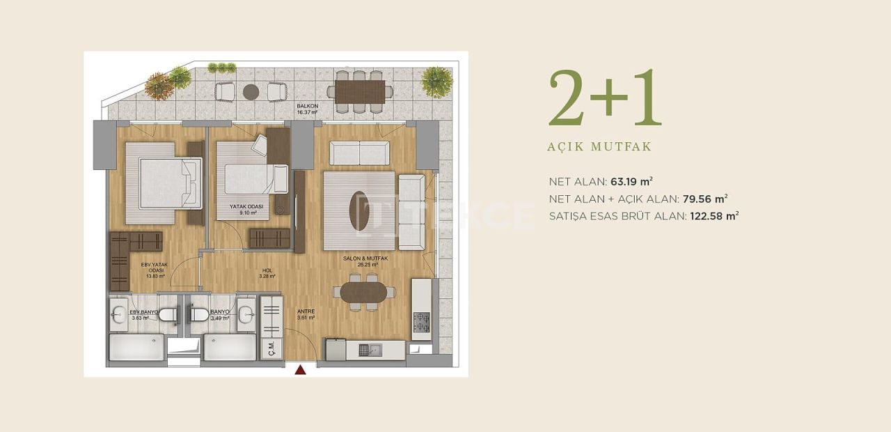 Appartement à Ankara, Turquie, 211 m² - image 15