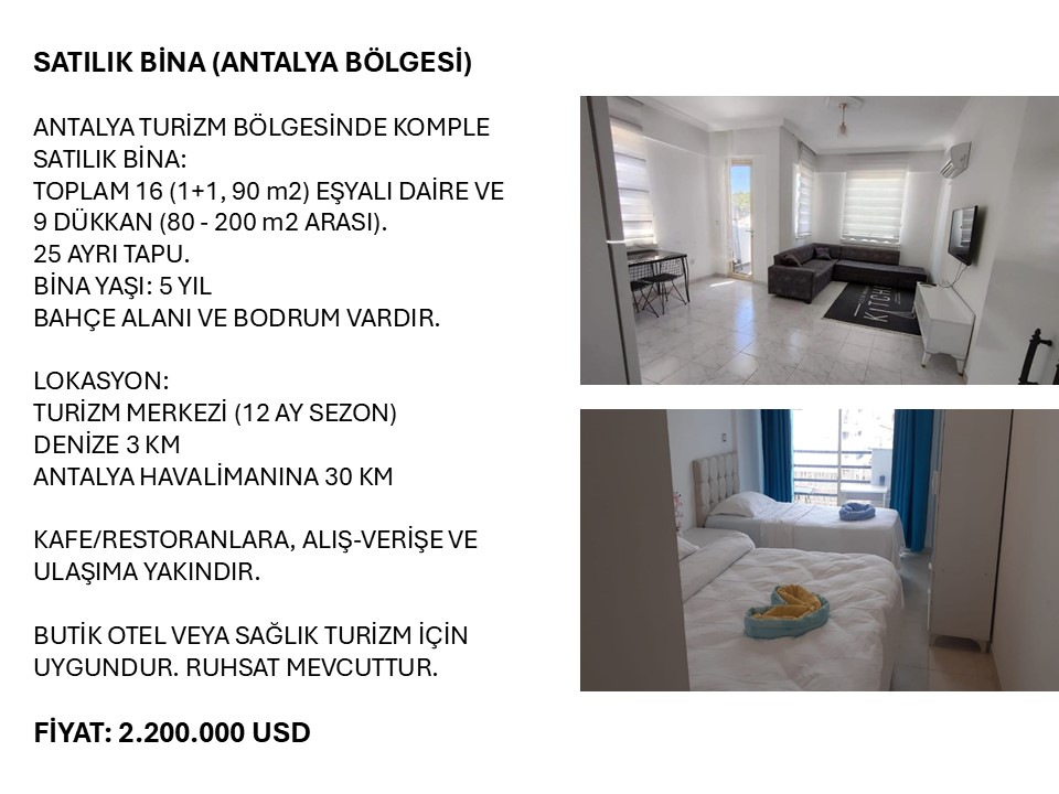 Biens commerciaux à Antalya, Turquie, 2 200 m² - image 2
