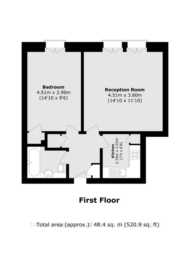 Flat in London, United Kingdom, 48 m² - picture 11