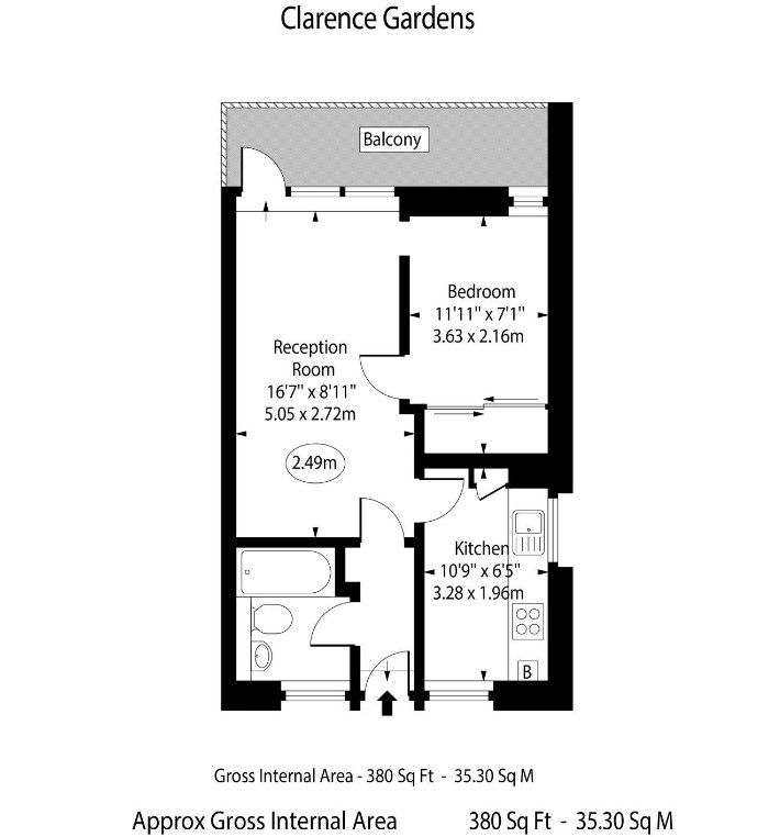 Wohnung in London, Großbritannien, 35 m² - Foto 11