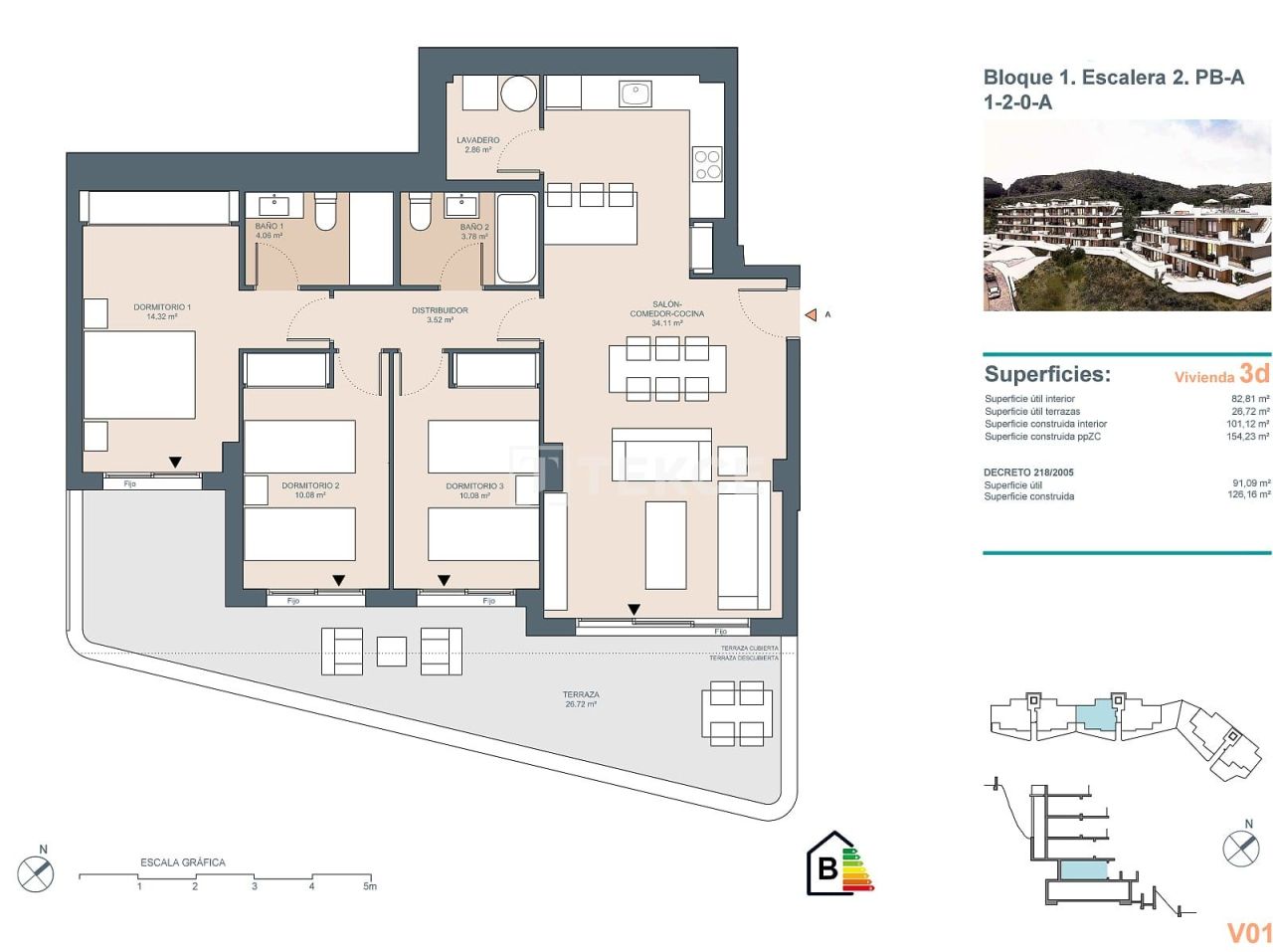 Penthouse Rincón de la Victoria, Spain, 80 m² - picture 12