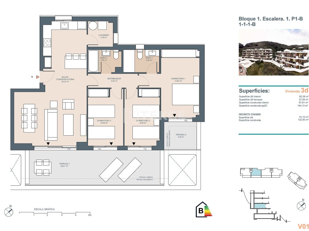 Apartment Rincón de la Victoria, Spain, 91 m² - picture 14