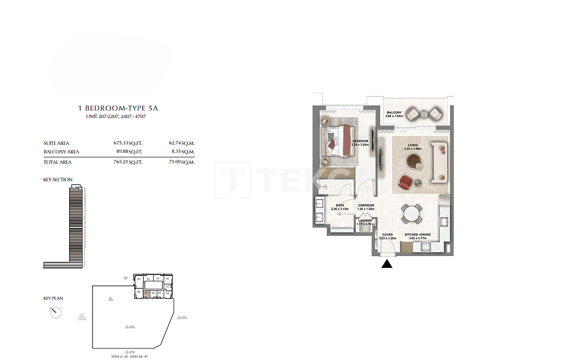 Appartement à Dubaï, EAU, 114 m² - image 16