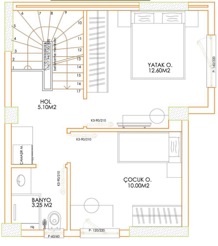 Appartamento a Antalya, Turchia, 40 m² - foto 14