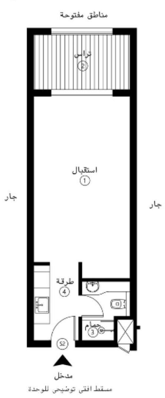 Apartamento en Hurghada, Egipto, 56 m² - imagen 2