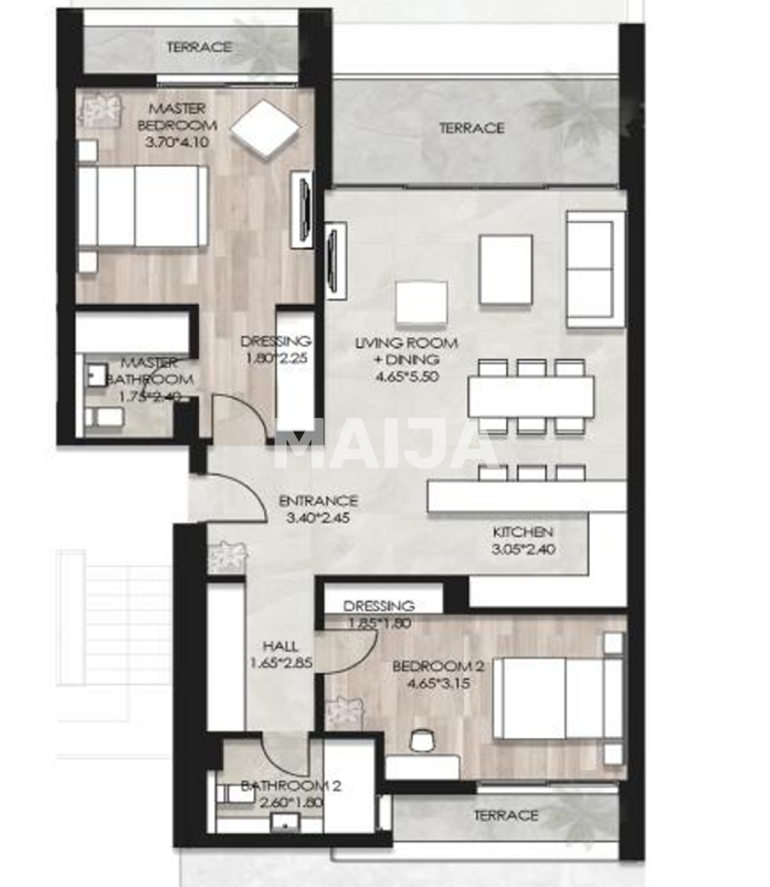 Apartment in Hurghada, Egypt, 116 m² - picture 2