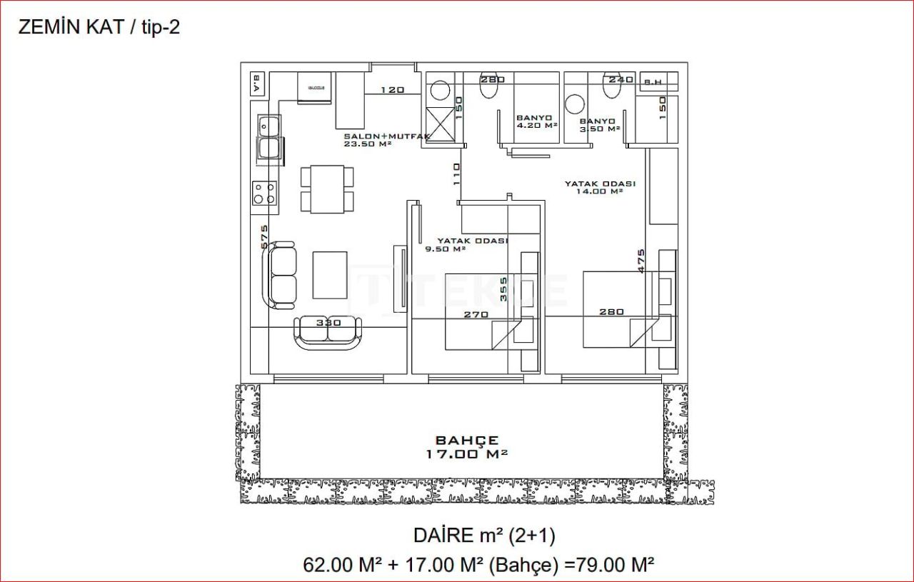Apartment in Antalya, Türkei, 108 m² - Foto 18