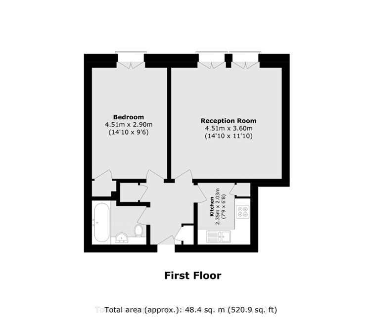Flat in London, United Kingdom, 48 m² - picture 8