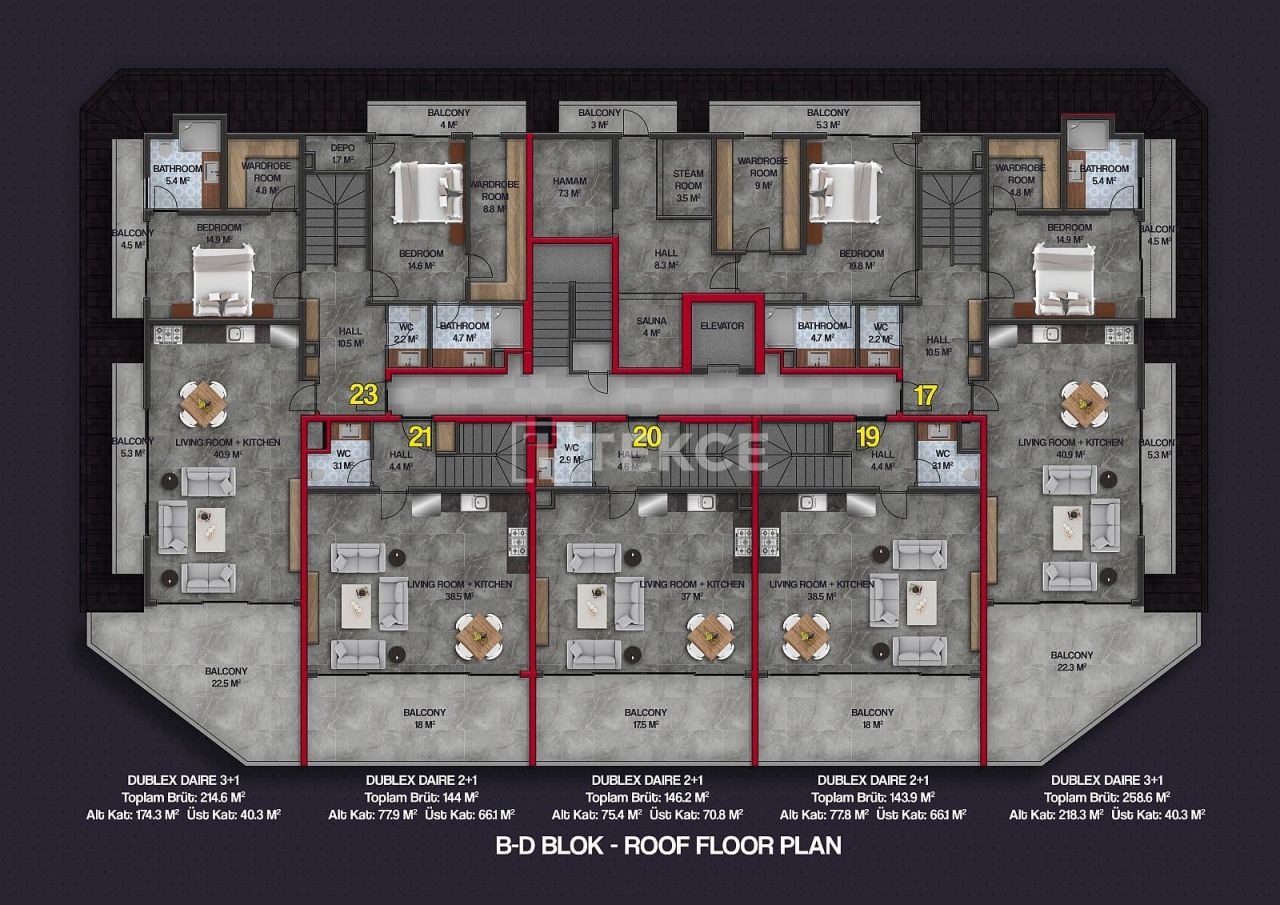 Apartment in Alanya, Türkei, 97 m² - Foto 19