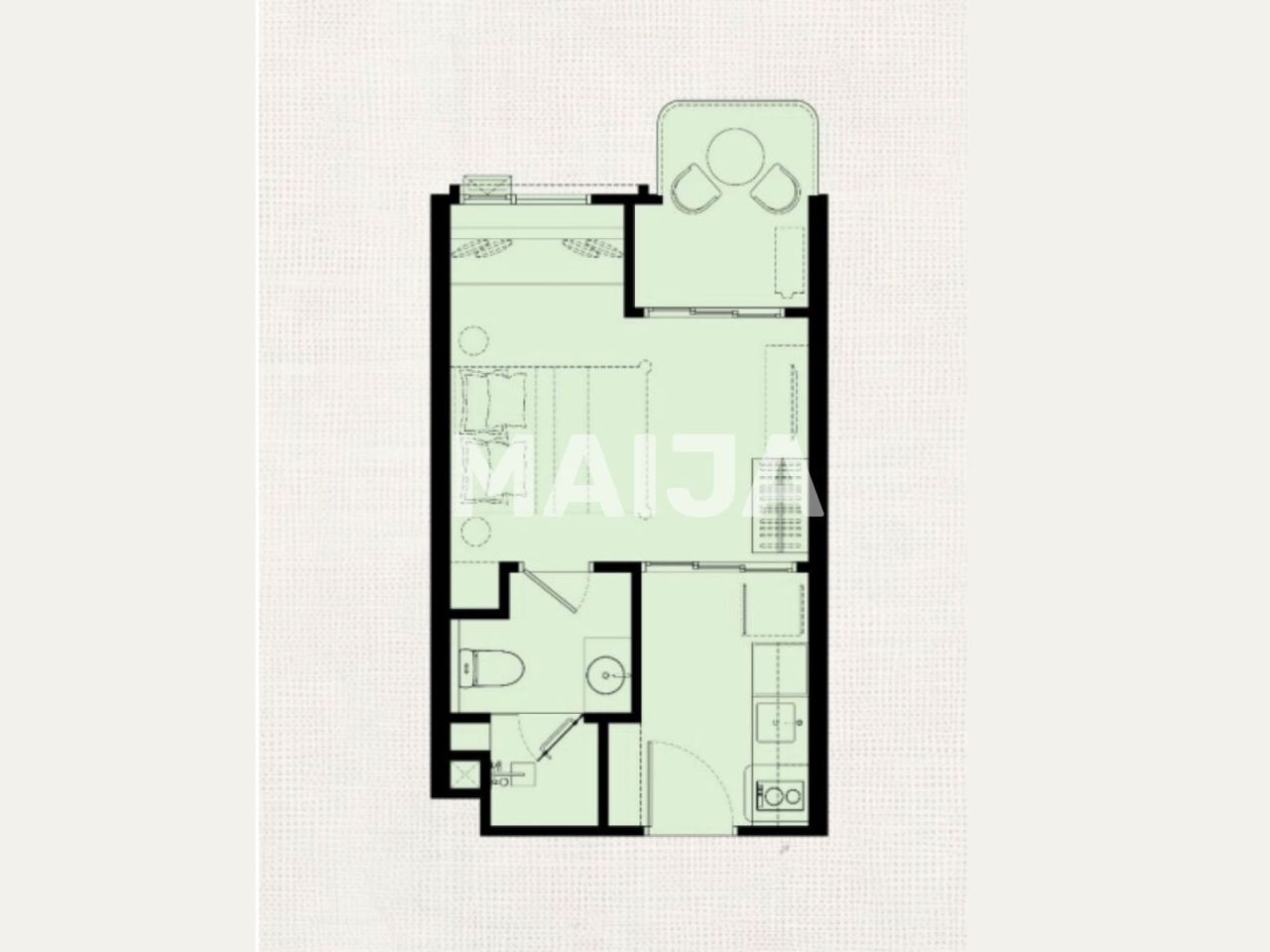 Appartamenti sull'isola di Phuket, Thailandia, 27 m² - foto 2