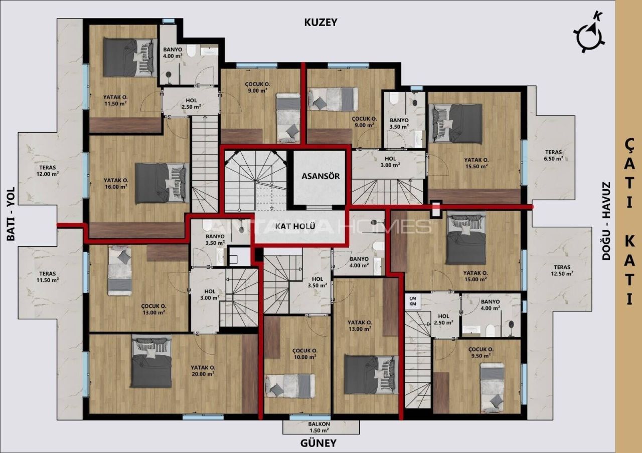 Apartment in Antalya, Türkei, 45 m² - Foto 13