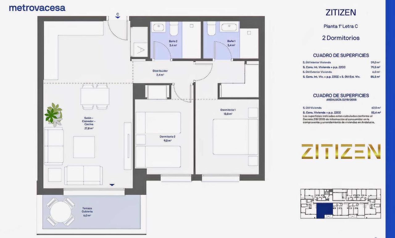 Appartement à Malaga, Espagne, 93 m² - image 14