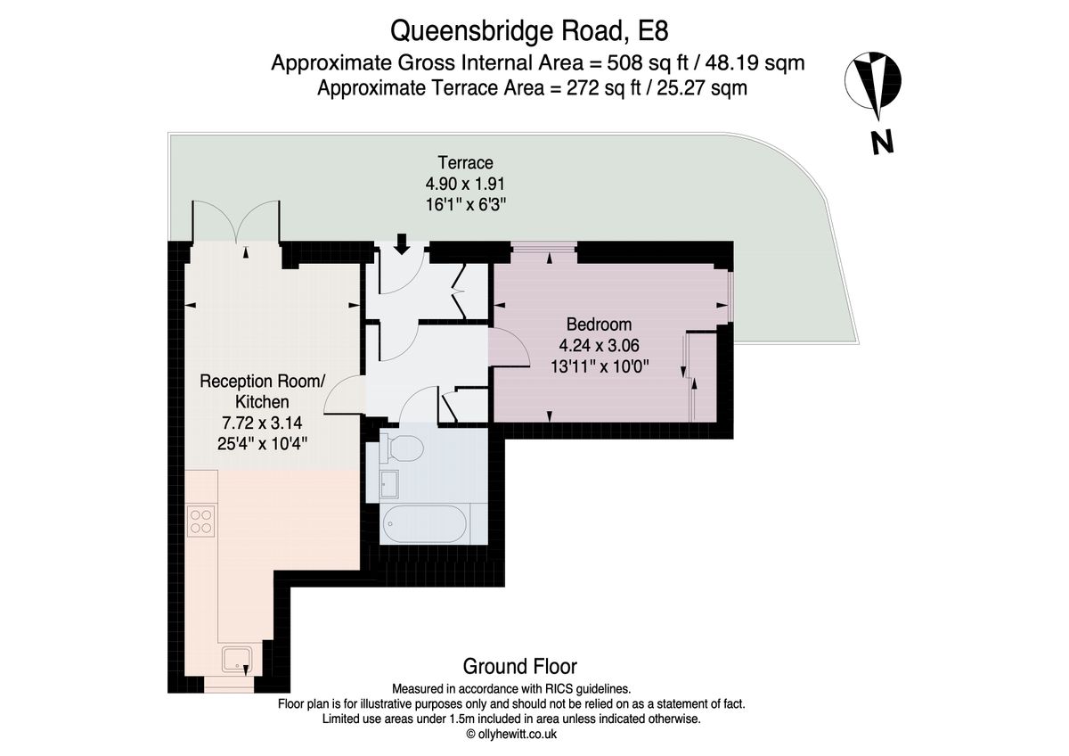Flat in London, United Kingdom, 48 m² - picture 12