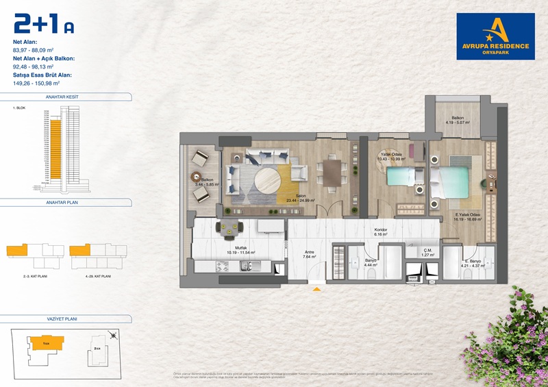 Apartment in Istanbul, Türkei, 115 m² - Foto 4