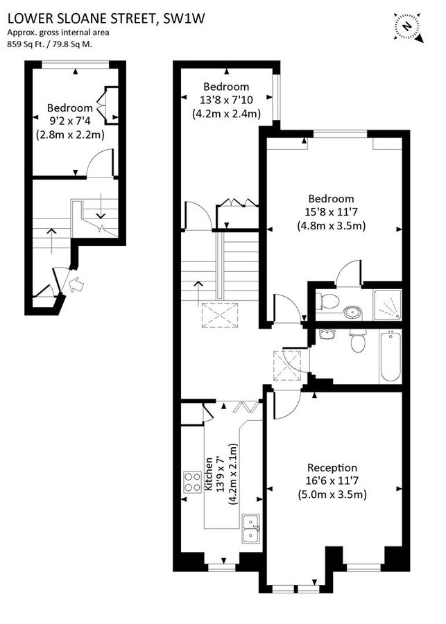 Flat in London, United Kingdom, 80 m² - picture 9