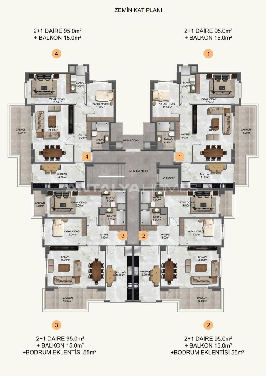 Appartement à Alanya, Turquie, 110 m² - image 19