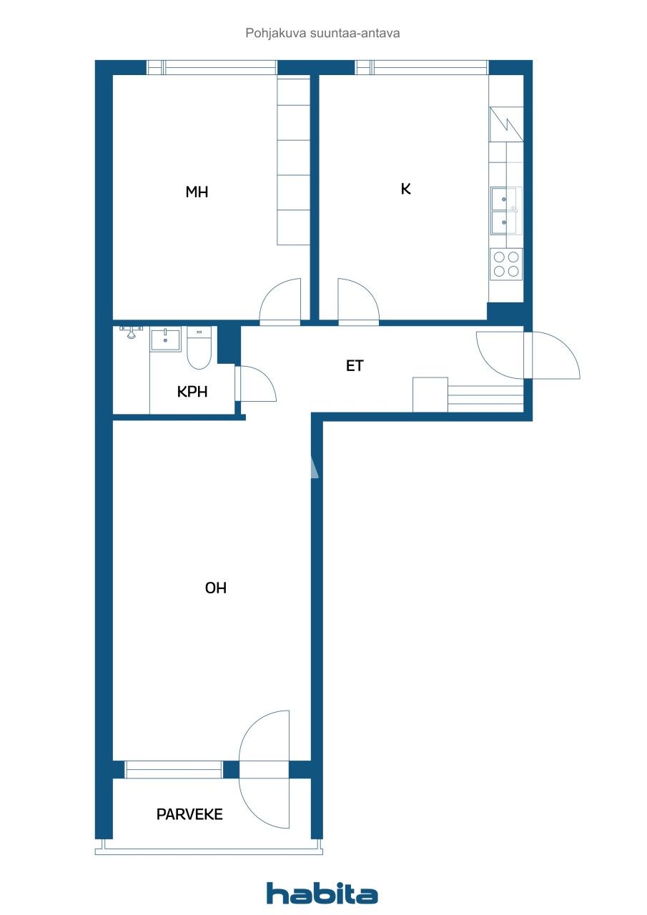 Apartment in Porvoo, Finland, 58.5 m² - picture 2