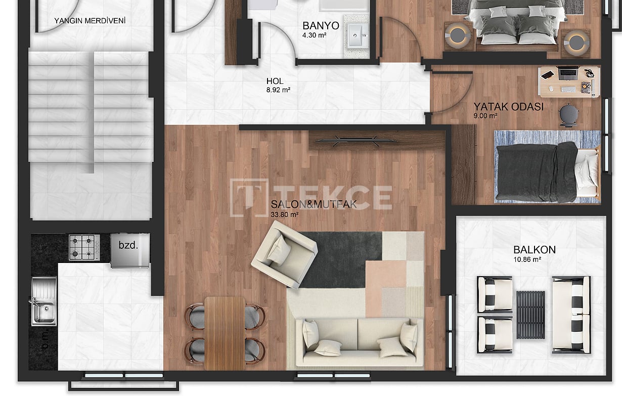 Apartment Erdemli, Türkei, 100 m² - Foto 18