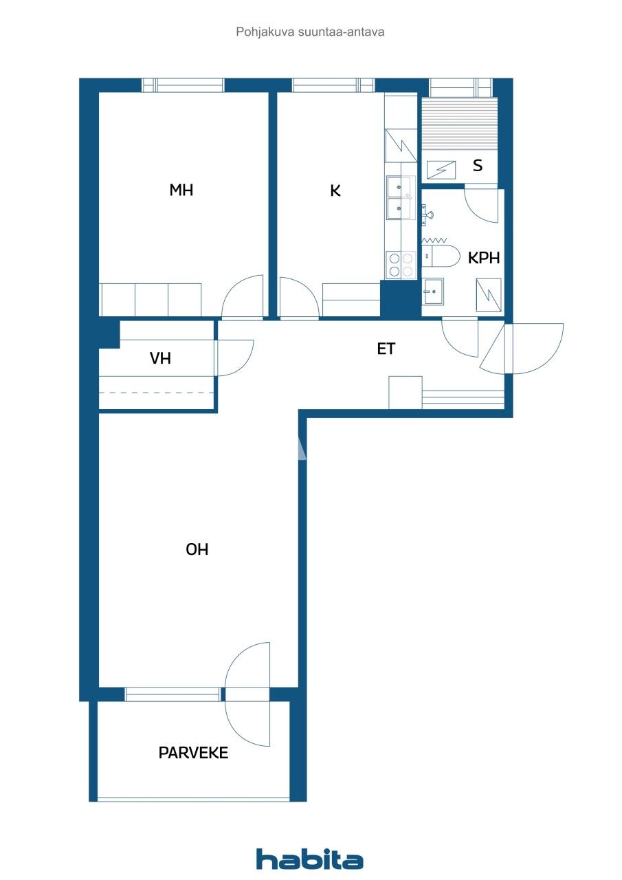 Appartement à Tampere, Finlande, 58 m² - image 2