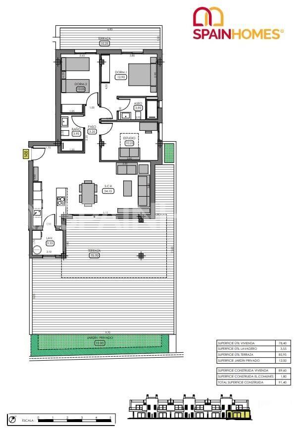 Attico ad Algorfa, Spagna, 71 m² - foto 11