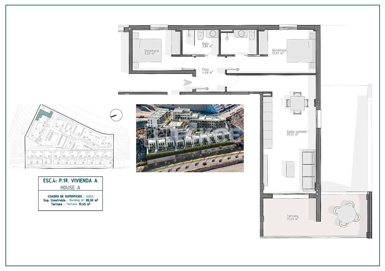 Penthouse in Aguilas, Spanien, 103 m² - Foto 13