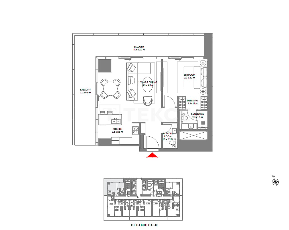 Appartamenti a Dubai, EAU, 754 m² - foto 18