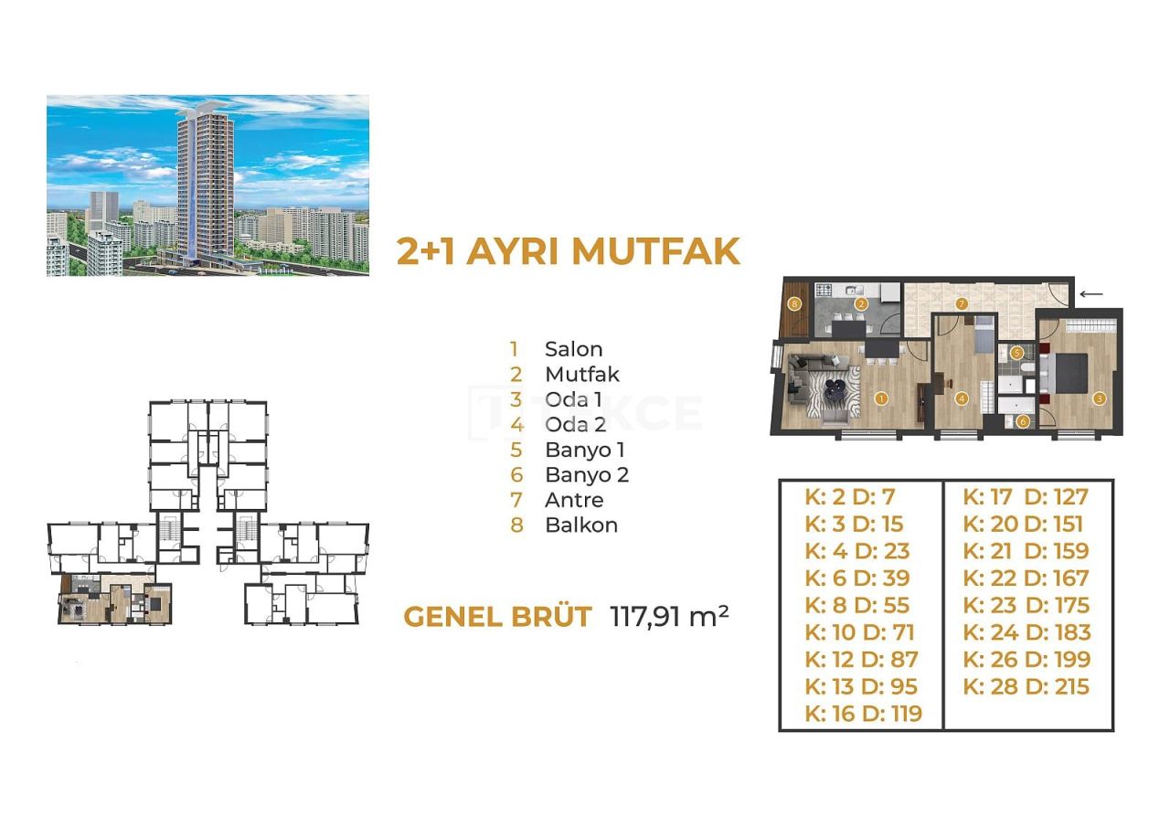 Appartamenti a Esenyurt, Turchia, 65 m² - foto 17