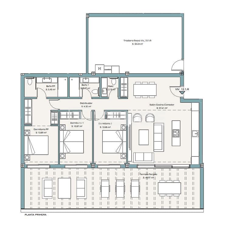 Attico a Estepona, Spagna, 109 m² - foto 19