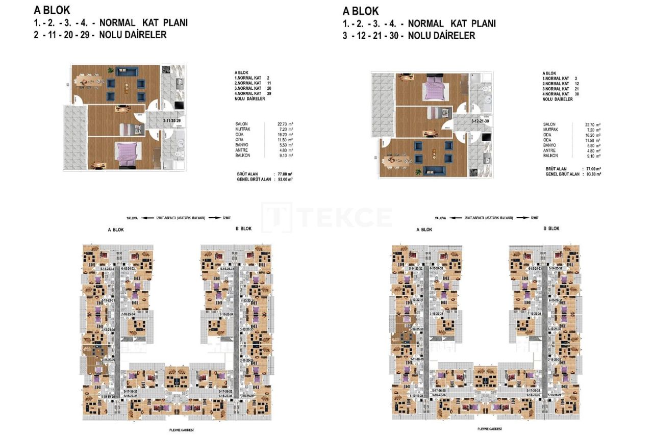 Apartment in Yalova, Türkei, 93 m² - Foto 19