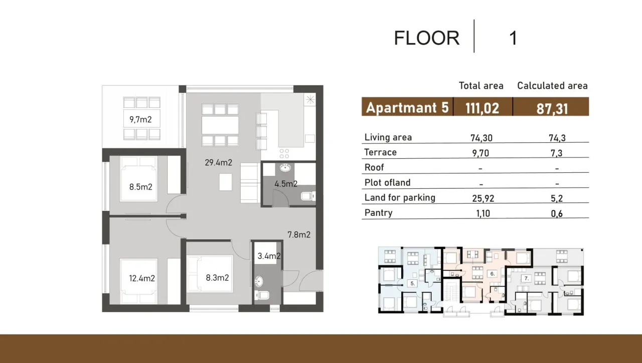 Flat in Zadar, Croatia, 87.3 m² - picture 3