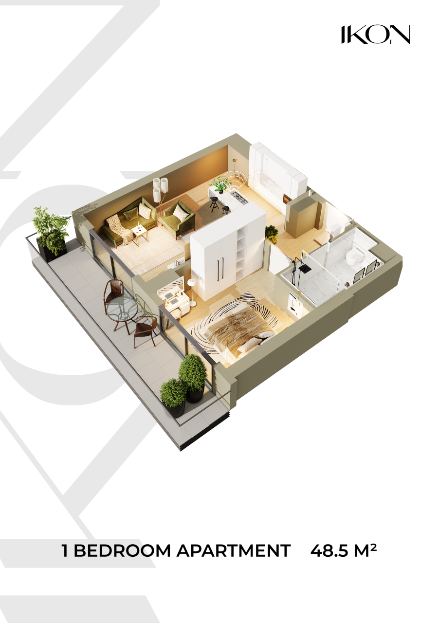 Appartement à Batoumi, Géorgie, 48.5 m² - image 7