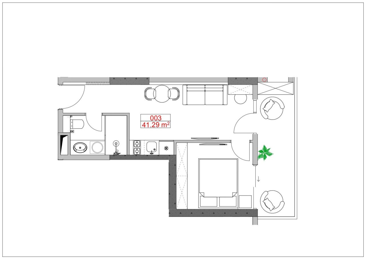 Appartamento a Batumi, Georgia, 41.29 m² - foto 6