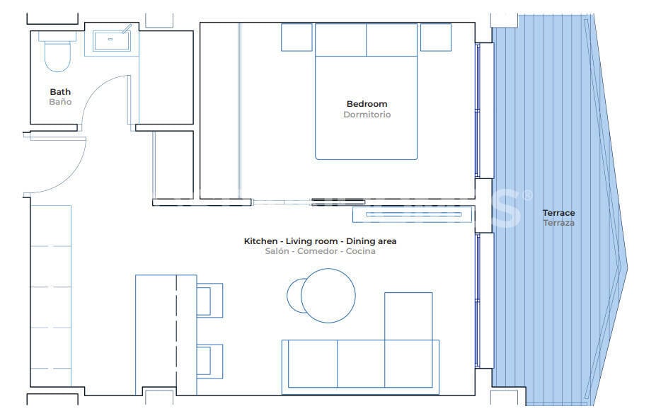 Apartment in Mijas, Spain, 53 m² - picture 9