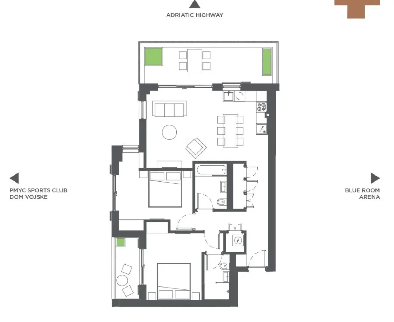 Apartment in Tivat, Montenegro, 102 m² - Foto 18