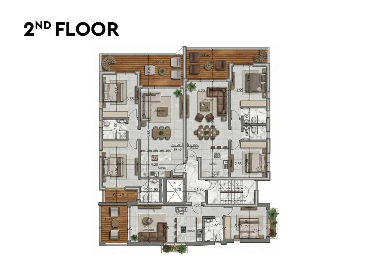 Attico a Geroskipou, Cipro, 89 m² - foto 7