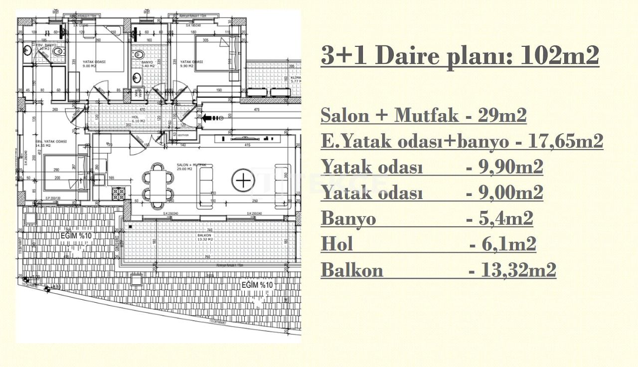 Appartamenti a Antalya, Turchia, 126 m² - foto 12