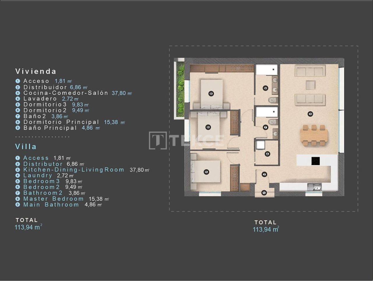 Villa en Orihuela, España, 113 m² - imagen 15