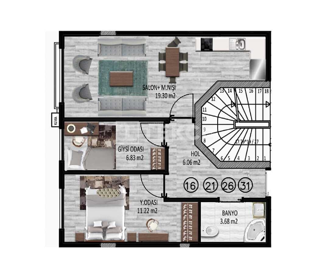 Apartment in Istanbul, Turkey, 50 m² - picture 19