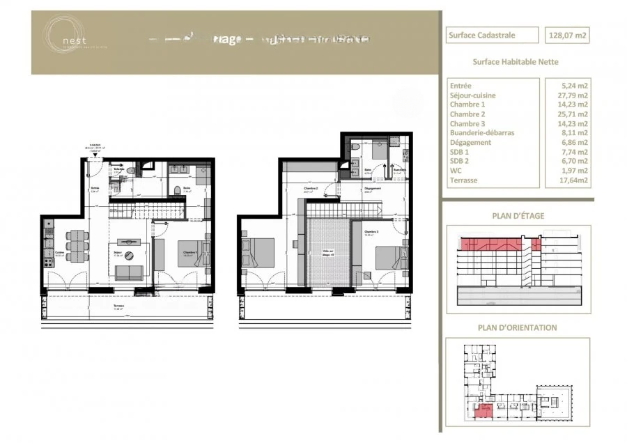 Piso en Luxemburgo, Luxemburgo, 128 m² - imagen 2