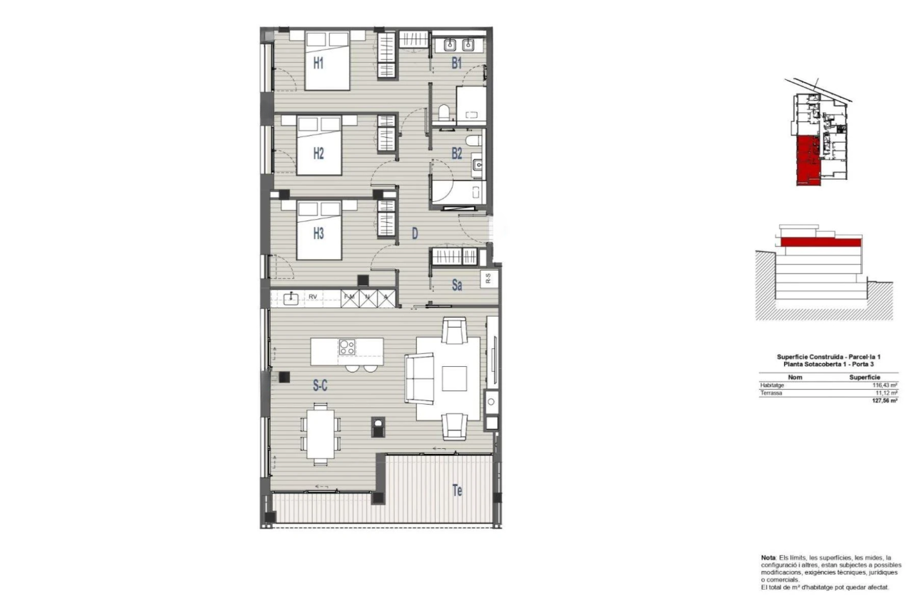 Appartamento a El Tarter, Andorra, 127 m² - foto 5