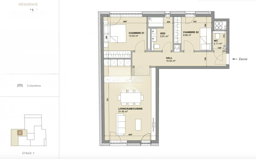 Appartamento a Lussemburgo, Lussemburgo, 75 m² - foto 2