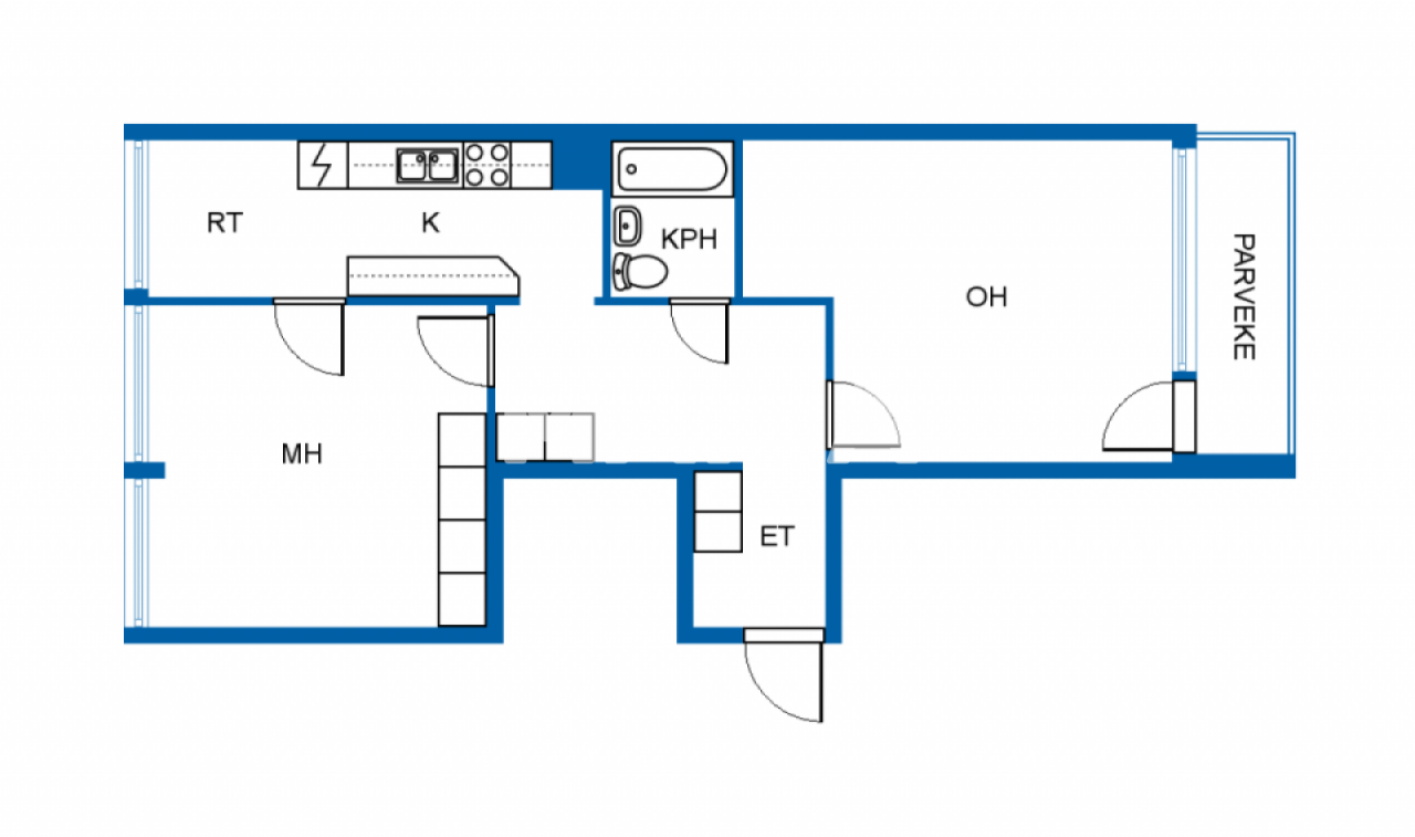 Apartment Tornio, Finland, 56 m² - picture 2