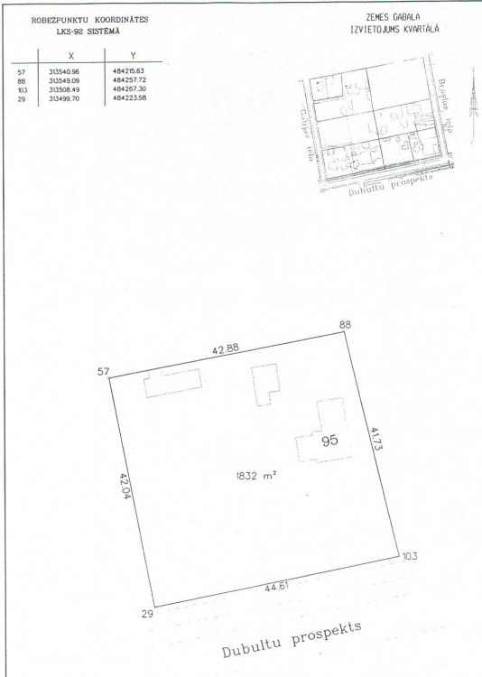 Terrain Dubultu prospekts, Lettonie, 1 832 m² - image 1