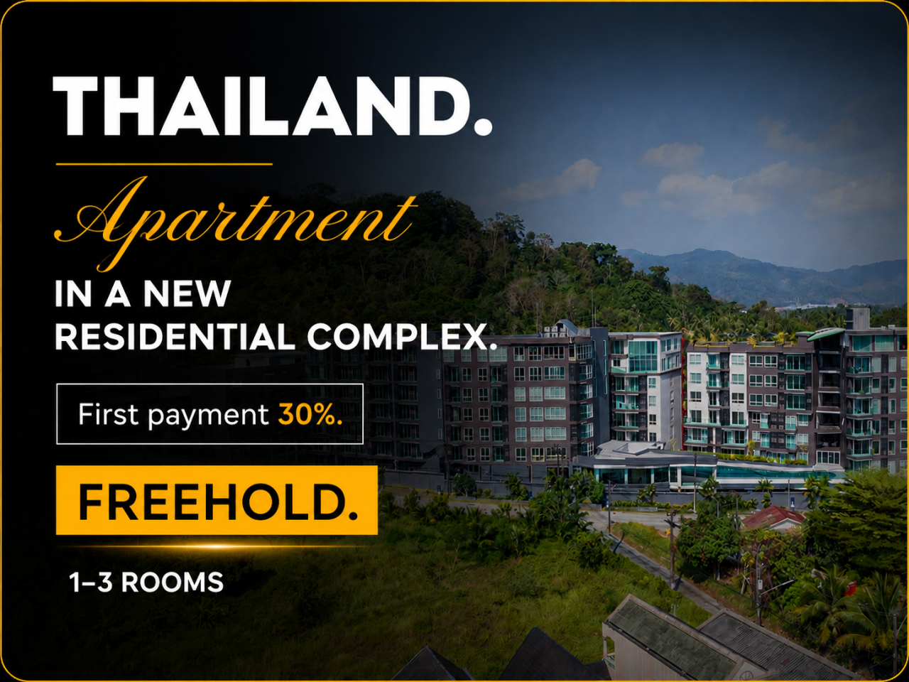 Apartment in Insel Phuket, Thailand, 28 m² - Foto 1