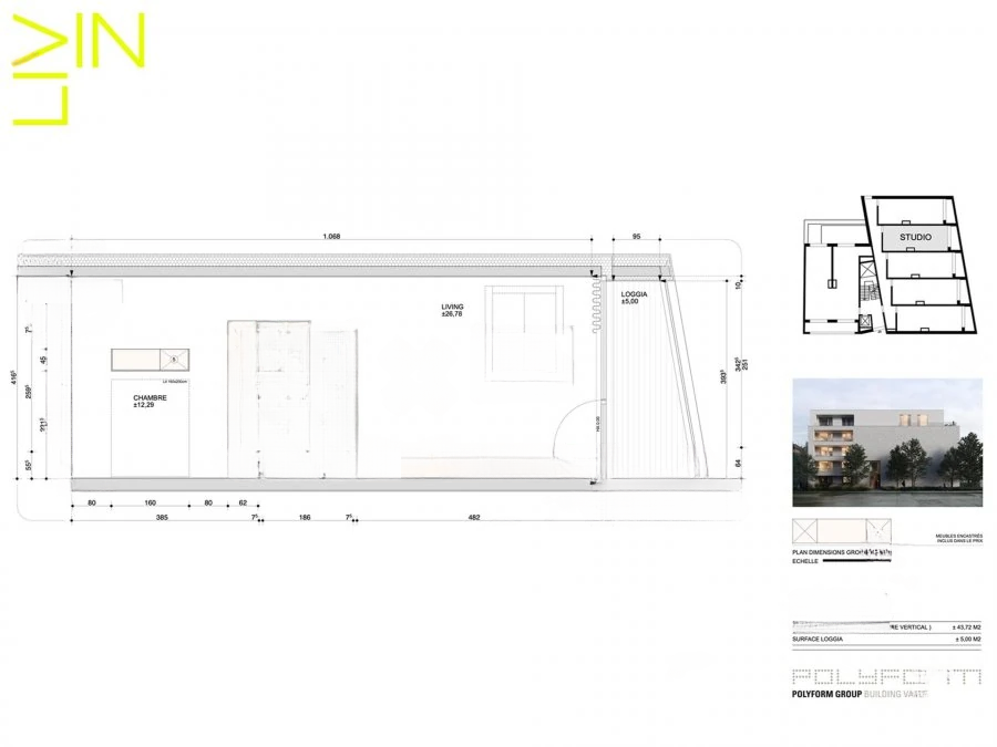 Appartement au Luxembourg, Luxembourg, 46 m² - image 7