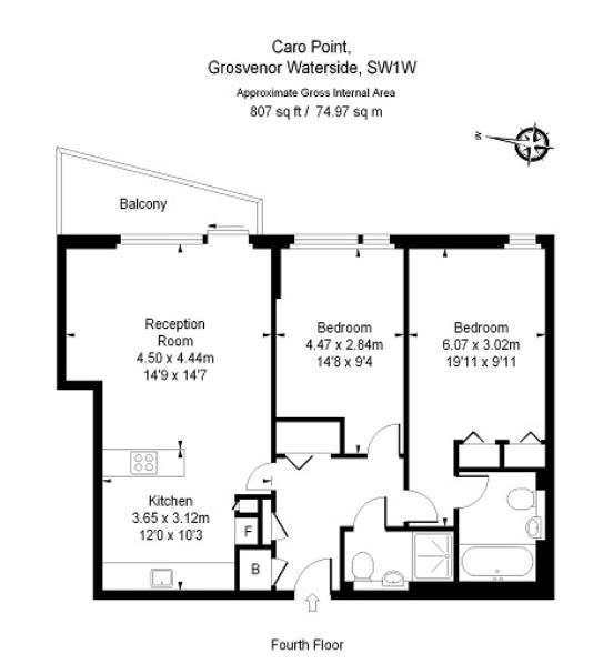 Flat in London, United Kingdom, 75 m² - picture 8