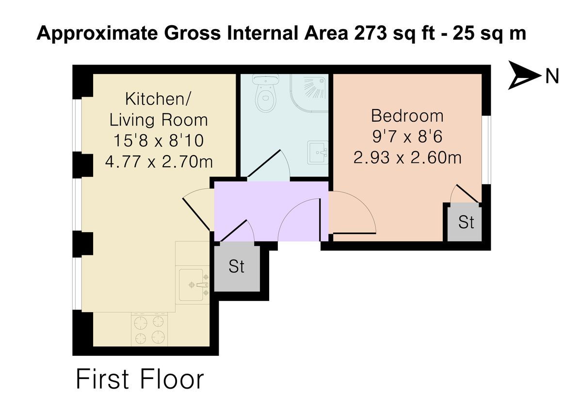 Piso en Londres, Reino Unido, 25 m² - imagen 9