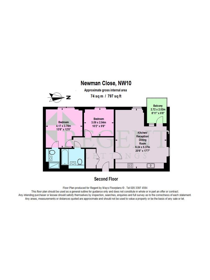 Flat in London, United Kingdom, 74 m² - picture 10