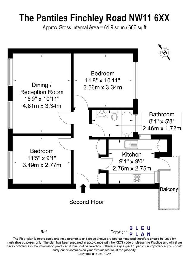 Flat in London, United Kingdom, 62 m² - picture 10